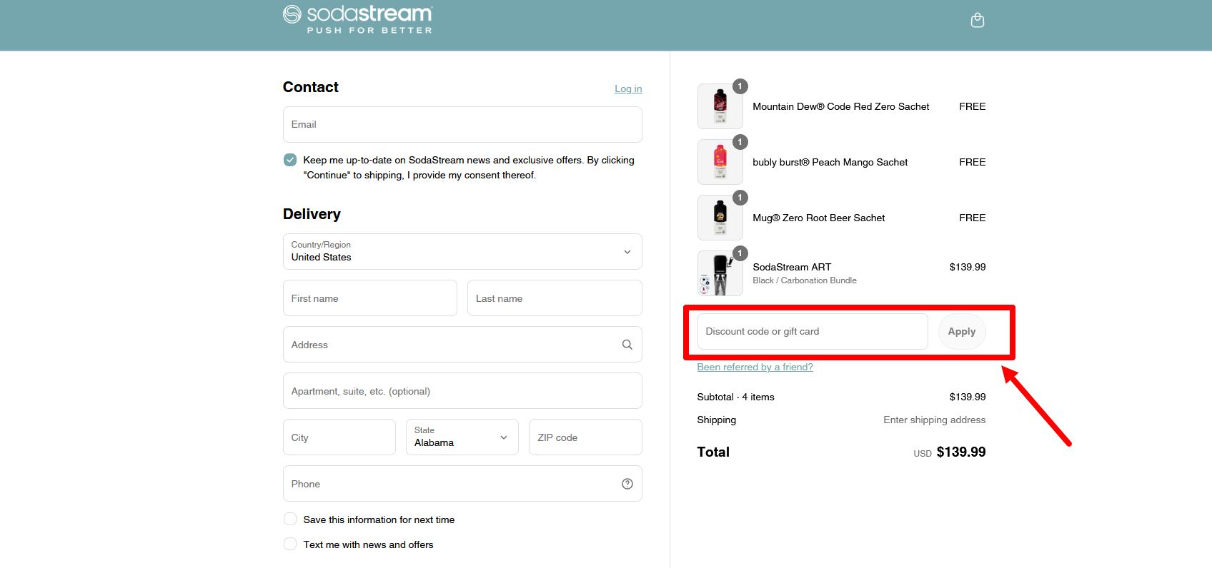SodaStream Promo Code